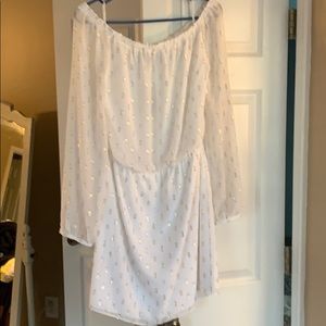 WHBM Boho off the shoulder dress